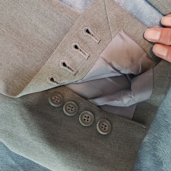 Dove Gray One-button Tropical Blazer XXL - Picture 10 of 15